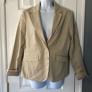NWOT NY&CO Tan Stretch Blazer SZ 10